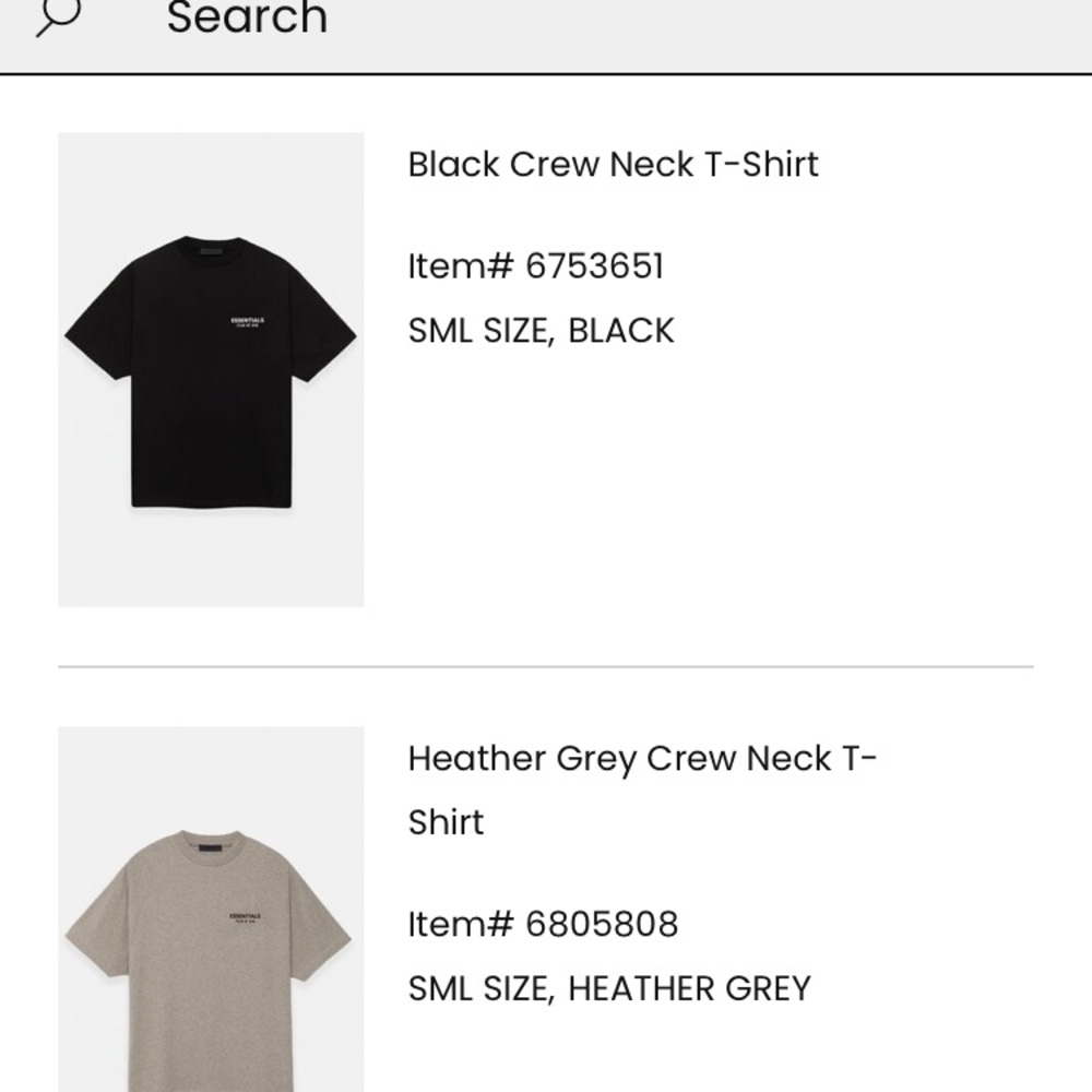 Black Crew Neck T-Shirt